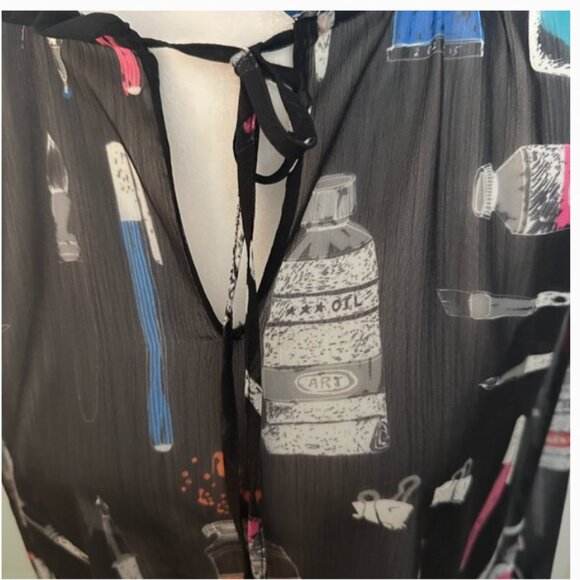 VILAGALLO BLACK TOP MEDIUM - Picture 2 of 5